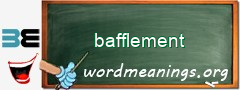 WordMeaning blackboard for bafflement